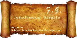 Fleischhacker Gizella névjegykártya